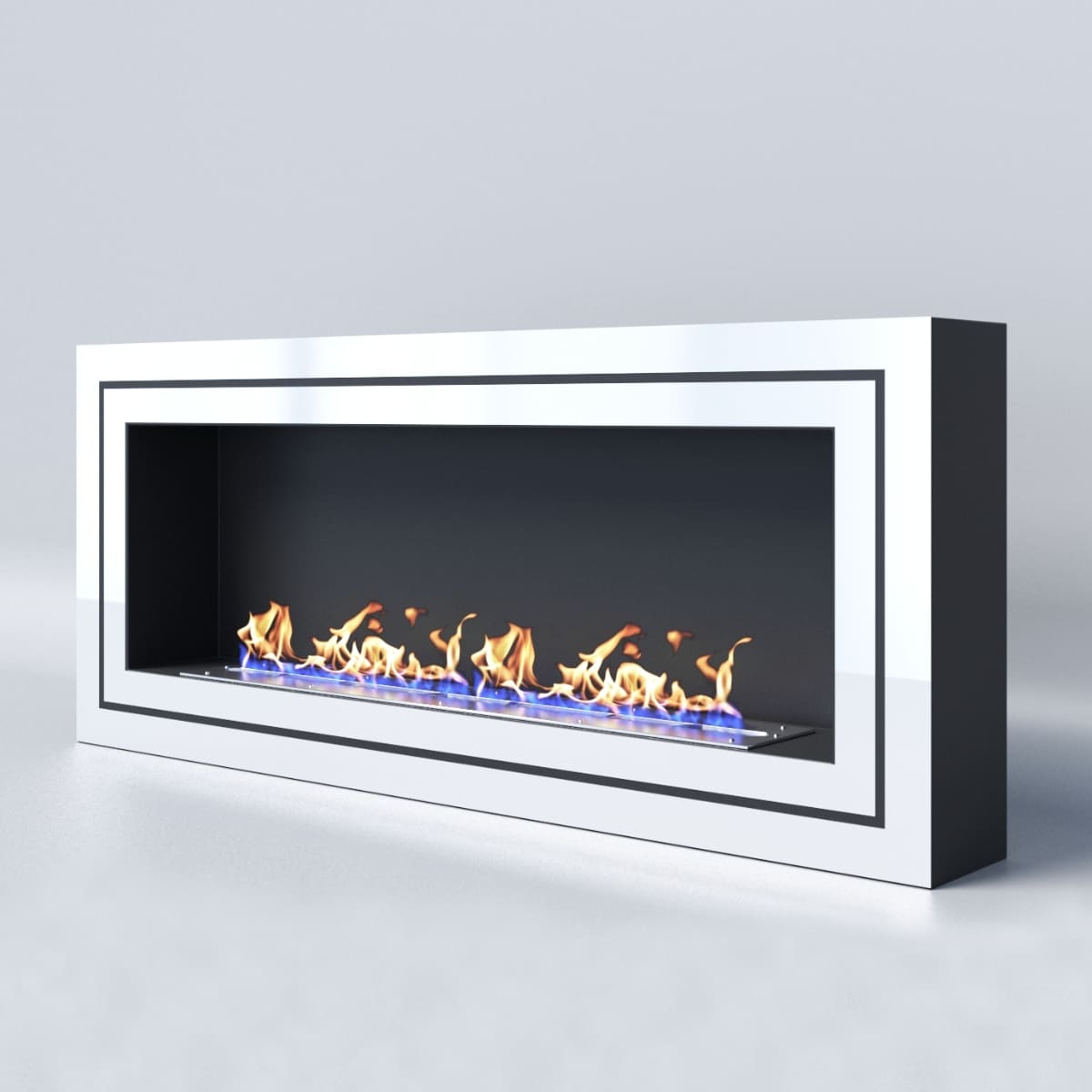 Биокамин "Русский огонь" Стенли 1200N настенный с декоративным стеклом (стемалитом) по цене 46 650 руб.