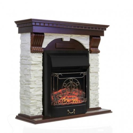 Dublin арочный сланец белый (темный дуб)+Majestic FX Black