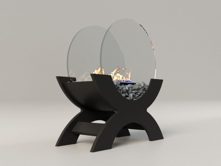 Биокамин "Русский огонь" Император черный по цене 21 800 руб.