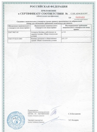 
Газовая топка Vero Design NI G1 H1