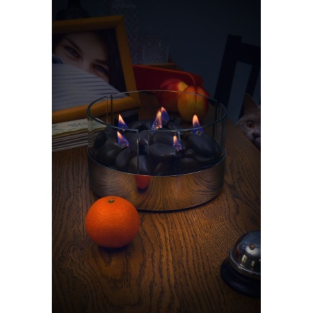 Настольный биокамина Philippi Magnifique с базальтовыми камнями по цене 11 590 руб.